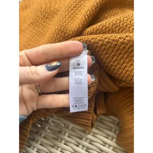Lululemon‎ Softer Still Cashmere Blend Wrap Zip Sweater M/L athleisure layered thumbnail 9