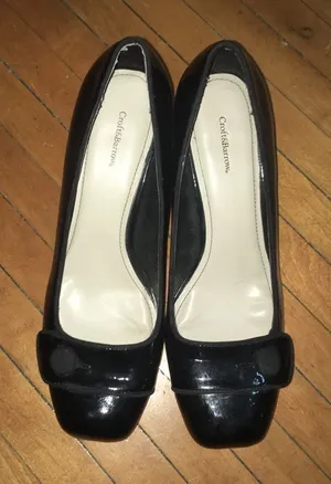 Croft & Barrow Brina patent leather black pumps thumbnail 1