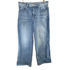 Spanx Wide Leg Denim Jeans Womens‎ 29 Light Wash Blue High Waist Modern Classic thumbnail 2