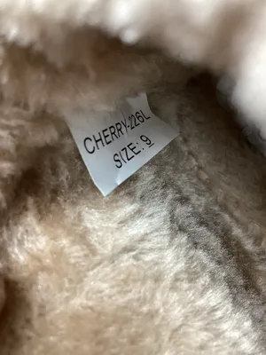 Olivia & Kate Faux Suede Faux Fur Tan Platform Booties Size 9 New with Tag thumbnail 7