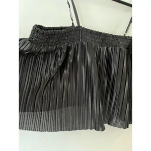 NWT BP Nordstroms Black Plissé Sleeveless Pleated Crop Top Women’s Sz XL thumbnail 6