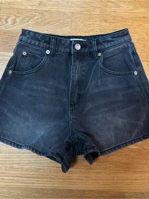 Rolla’s Black Washed Mirage High Rise Loose Fit Coastal Cowgirl Boho Shorts 25 thumbnail 3