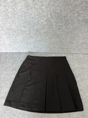 Zara Black pleated mini skirt XS thumbnail 3