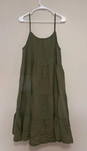 Green midi sun dress thumbnail 1