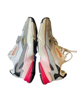 Adidas Originals Falcon White Grey Pink Chunky Sneakers CG6214 Women's Size 5 thumbnail 16