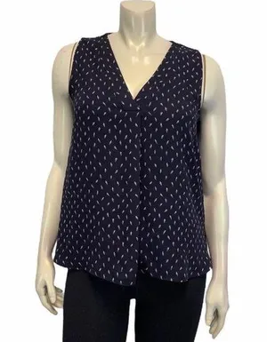 Ann Taylor Medium Sleeveless Top Blouse Blue thumbnail 1