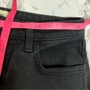 L’Agence Audrina Straight High Rise Jeans black‎ ripped knee Sz 26 thumbnail 7