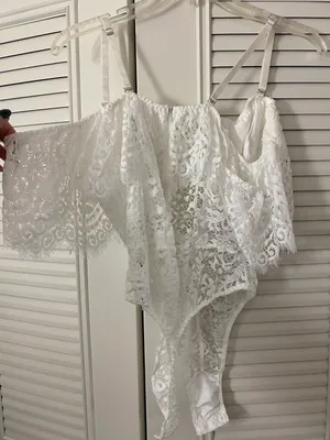 White Lace Bodysuit thumbnail 2