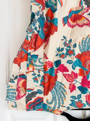 Farm Rio Ruffle-Sleeve Button Front Mini Dress, Size M thumbnail 14