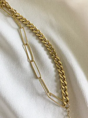 Boutique Gold Double Link Bracelet thumbnail 5