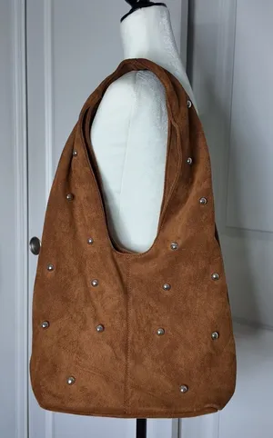 Princess Polly Faux Suede Bag Brown thumbnail 1