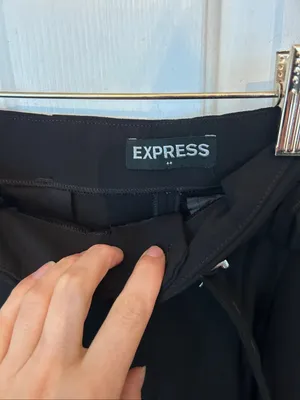 Express wide leg high-rise dress pants size 8 stylish work attire thumbnail 2