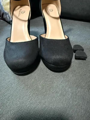 Women’s Black Satin Ankle Strap Heels with Round Toe thumbnail 12
