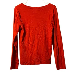 Ralph Lauren Sport Size Large V Neck‎ Red Cotton Sweater Preppy Staple Designer thumbnail 2
