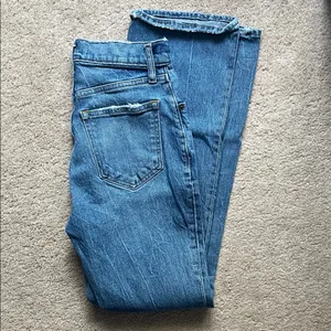 Abercrombie & Fitch Flare Jeans in Denim Blue thumbnail 3