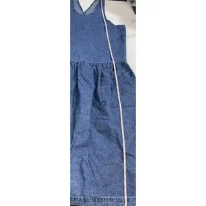 VTG‎ Sunbelt Jumper Dress Blue Jean Denim Overall Country Modest Cottagecore Lg thumbnail 11