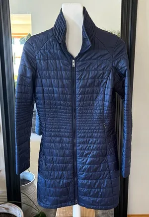 PATAGONIA Navy Blue Parka Coat thumbnail 1