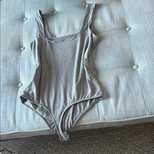 Abercrombie & Fitch Neutral Brown Sleeveless Tank Bodysuit Size Medium thumbnail 7