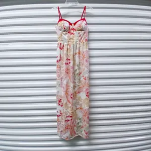 Band Of The Free Sundress Women Large Pink Floral Boho Cottage European Summer thumbnail 2