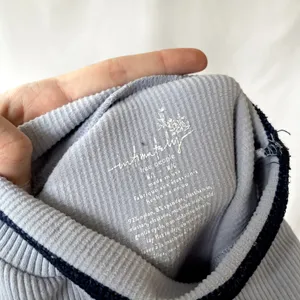 Intimately Free People blue navy striped turtleneck sleeveless top women's M thumbnail 4