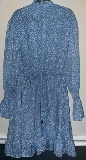 SheIn Baby Blue cheetah print dress thumbnail 2