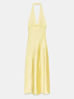 Zara Polka Dot Satin Effect Midi Dress thumbnail 14