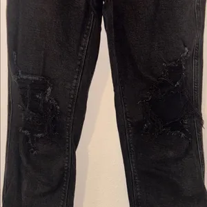 Eunina‎ Black Ripped Rocket High Rise Boyfriend Jeans thumbnail 3