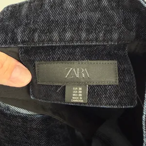 Zara‎ Brushed Dark Wash High Rise Wide Leg Denim Jeans Blue Size 29 Trousers thumbnail 3