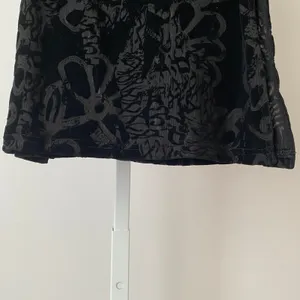 Tiger Mist‎ XS Black Strapless Mini Dress Burnout Velvet Mesh Floral Goth Witchy thumbnail 3