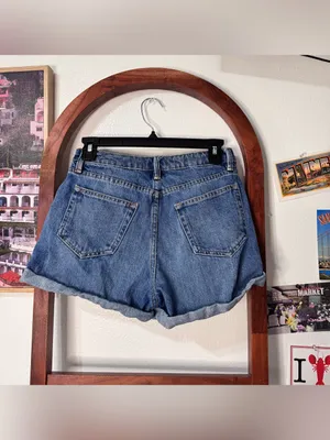 Sezane Niels Denim Cuffed Shorts thumbnail 5