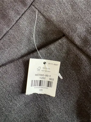Old Navy Pixie Split Hem Pants Womens Size 12 Grey High Rise Skinny Ankle New thumbnail 3