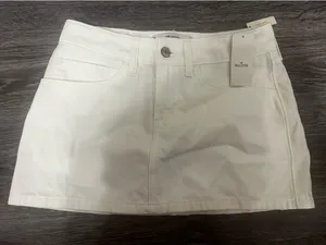 White Jean Hollister Skirt Denim Mini 1 thumbnail 1