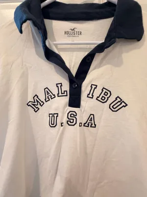 Hollister Co. Malibu White Long Sleeve Crop Top Size Large thumbnail 3