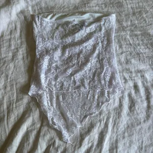 Hot Topic Bandeau Lace Top Asymmetric Hem White Whimsygoth Fairy Large thumbnail 8