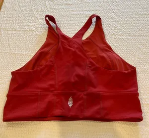 Free people movement red sports bra M women thumbnail 1