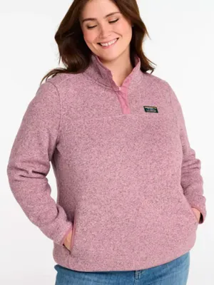 L.L.Bean Large Sweater Fleece Pullover Washed Orchid Outdoor Travel Hike thumbnail 6