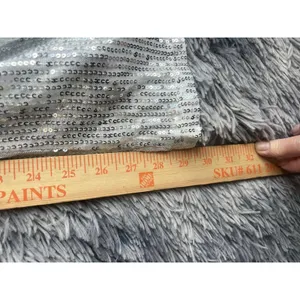 Cider Silver Sequin Size X-Large Elastic Mid Waist Straight Leg Pants Brand thumbnail 8