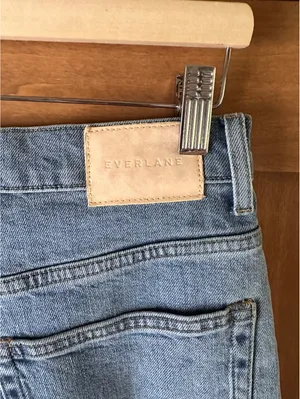 Everlane The Way High Jean Straight Organic Cotton Light Wash Women’s size 27 R thumbnail 9