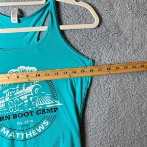 Burn Bootcamp Tank Womens S Small Green Matthews‎ Est. 2015 Workout Gym Exercise thumbnail 5