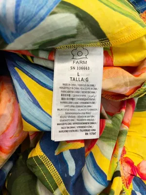 NWOT Farm Rio Cotton Bright Nature Maxi Sundress Multicolor Size L thumbnail 10
