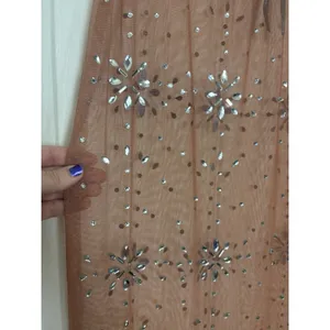 Anthropologie Crystal Sheer Maxi Skirt XS Fairycore Mesh Bling Ethereal thumbnail 5