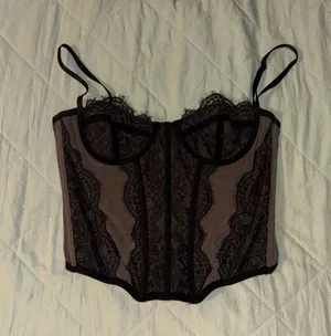 Black Corset Top Size XS thumbnail 1