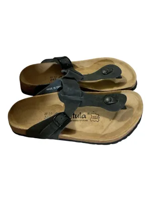 Betula by Birkenstock Black Classic Thong Sandal Women's Size 8 / 38 NWOT thumbnail 3