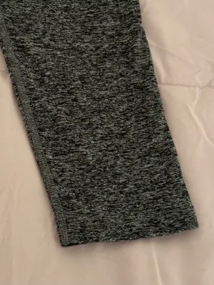 Beyond Yoga Heathered grey space dye leggings, size S Made in USA athletic gym thumbnail 8