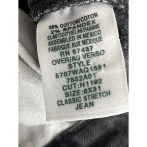Ralph Lauren Polo Jean Co. 8 x 31 Black Denim Classic Stretch Jeans Size Black thumbnail 8