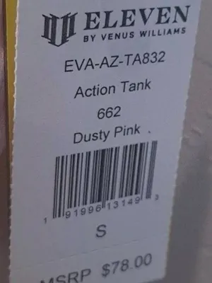 EleVen by Venus Williams Pink Ruched Scoop Crop Tank thumbnail 2