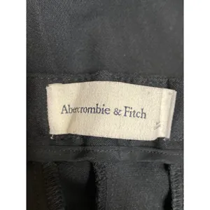 Abercrombie & Fitch Women's Black Mid Rise Straight Leg Trousers Pants Size 29 thumbnail 3