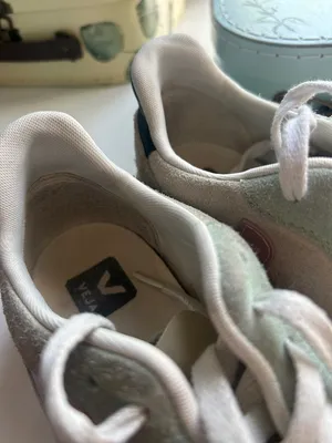 Veja multicolor suede lace up sneakers comfort trainer pastel preppy size US 8 thumbnail 10