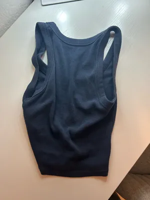 Abercrombie Cropped Tank Top Blue thumbnail 2