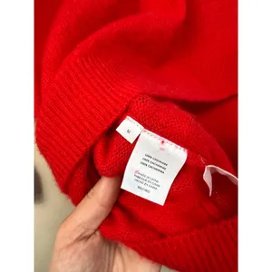 Naadam Cloud Red Cashmere Short Sleeve Polo Medium thumbnail 8